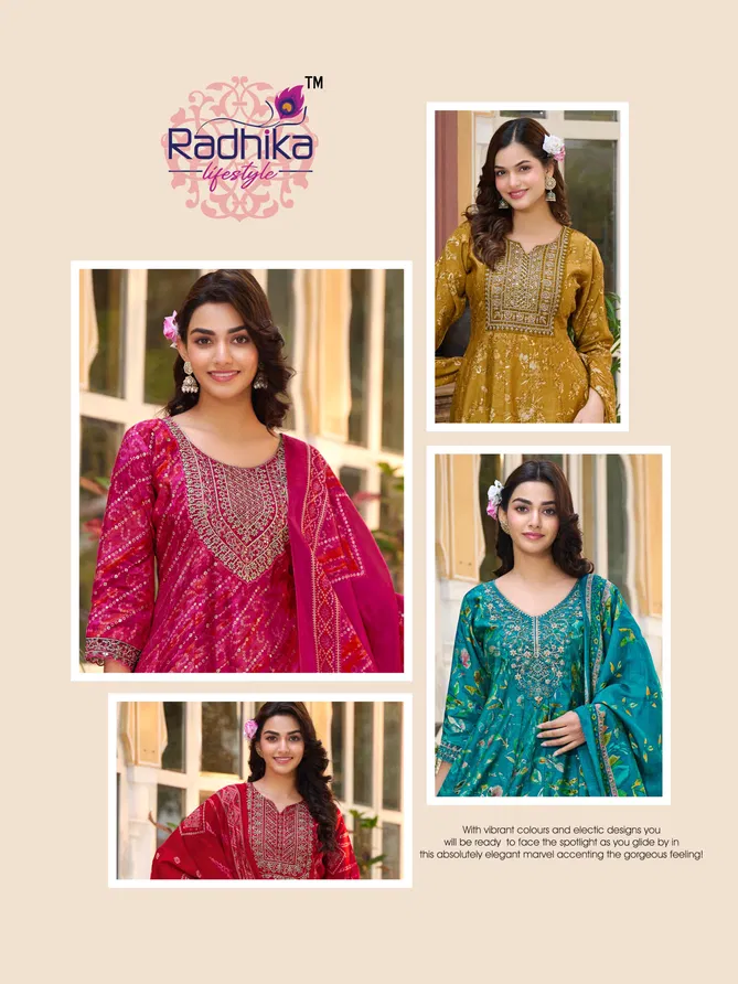 Kalki Vol 2 By Radhika Shimmer Designer Kurti With Bottom Dupatta Orders In India